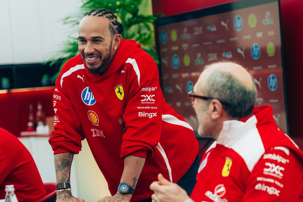 A much more upbeat Hamilton claims that at the age of 41 he is training harder than ever 